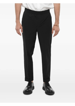 Neil Barrett elasticated-waist slim-fit trousers - Black