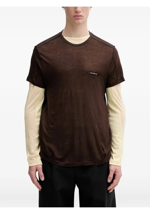 Andersson Bell Brad layered-effect T-shirt - Brown