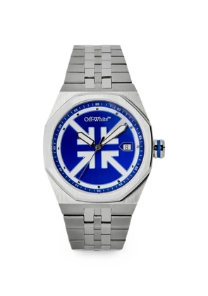Off-White No Grid cushion-shaped 39mm watch - Blue