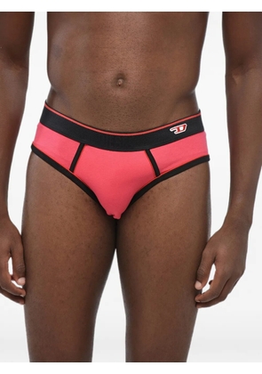 Diesel logo-patch elasticated briefs - Pink
