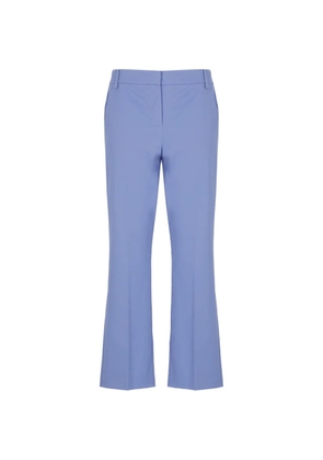 EMME pressed-crease trousers - Blue