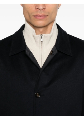 Kired cashmere button-down coat - Blue
