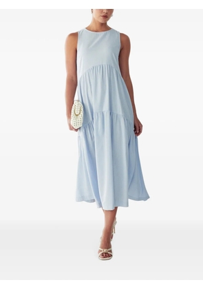 ST MRLO crew-neck sleeveless midi dress - Blue