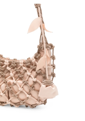 Rosantica rhinestone-embellished caged-effect mini bag - Pink