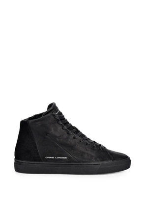 Crime London high-top side-zip sneakers - Black