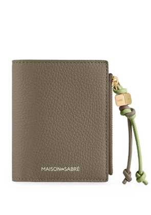 MAISON de SABRÉ pebbled leather bifold wallet - Grey