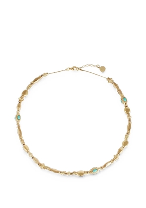 Gas Bijoux Kali turquoise beaded necklaces - Gold
