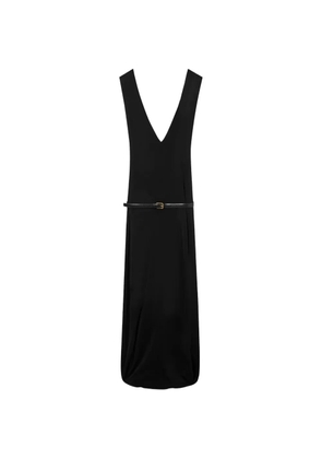 LOEWE V-neck midi dress - Black