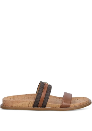 Michael Michael Kors logo-plaque sandals - Brown