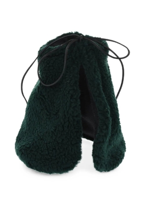 DSQUARED2 faux-shearling drawstring scarf - Green