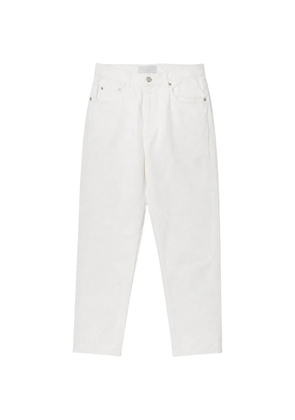 ICON DENIM star-embroidered straight-leg jeans - White