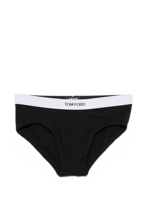 TOM FORD logo-waistband briefs - Black