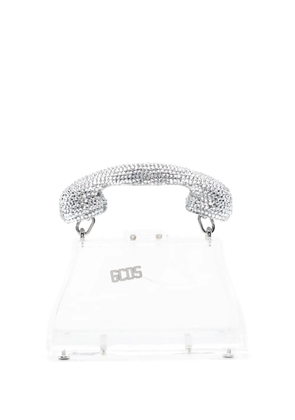 GCDS Call-Me Comma mini bag - White