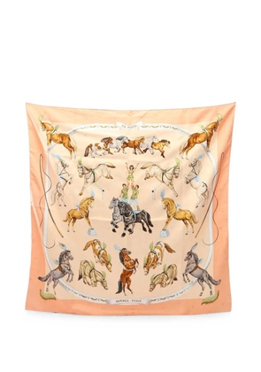 Hermès Pre-Owned 2010s En Piste scarf - Pink