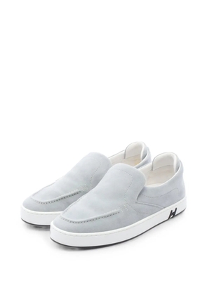 Hermès Pre-Owned 2010s Kiddie suede sneakers - Grey