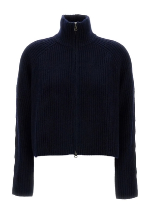Lisa Yang high-neck zip cardigan - Blue