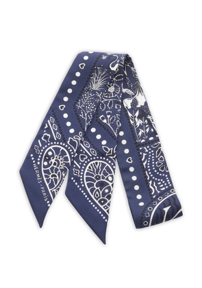 Hermès Pre-Owned 2010s Entre Ciel et Mer Bandana Twilly scarf - Blue