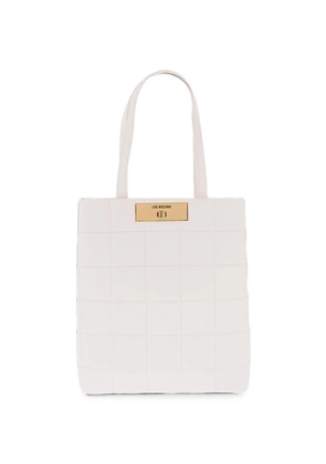 Moschino quilted turn-lock tote bag - White
