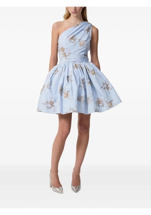 Aknvas Paula sequin-embellished one-shoulder mini dress - Blue