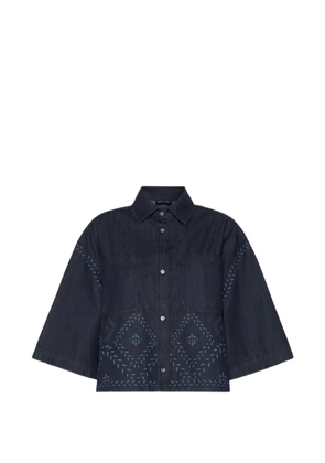 Weekend Max Mara DALARE embroidered shirt - Blue
