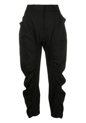 Stella McCartney pleated cropped trousers - Black