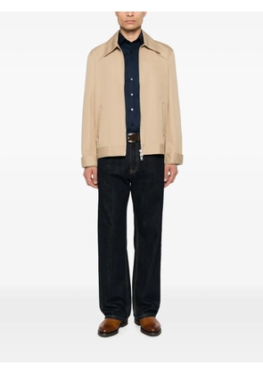 ETRO logo-embroidered button-down shirt - Blue
