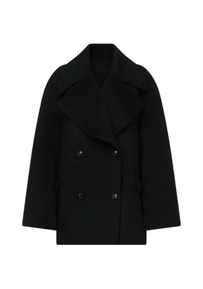 LouLou de Saison double-breasted notch-lapel coat - Black