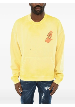 DSQUARED2 logo-detail sweatshirt - Yellow