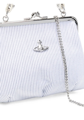 Vivienne Westwood Granny Frame striped tote bag - White