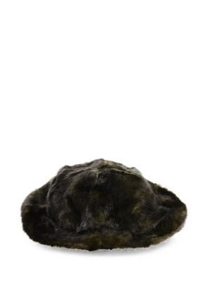 DSQUARED2 faux-fur bucket hat - Green