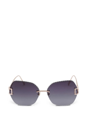 Chopard Eyewear Ice Cube butterfly-frame sunglasses - Gold