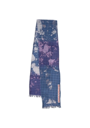 Stockholm Surfboard Club Franz check-pattern scarf - Blue