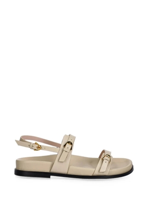Coccinelle buckle-fastening leather sandals - Neutrals