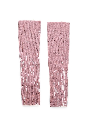 DSQUARED2 sequin-embellished arm warmers - Pink