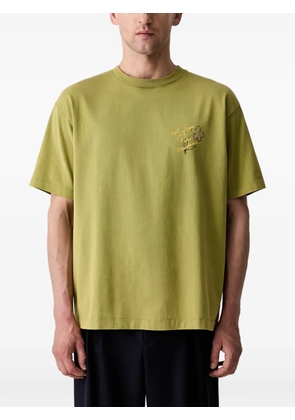 Drôle De Monsieur Esquisse slogan-print T-shirt - Green