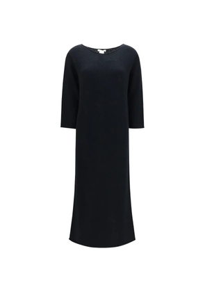 The Row Oreste long-sleeve midi dress - Black