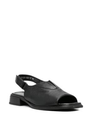 SERGIO MORETTI FIRENZE touch-strap slingback sandals - Black