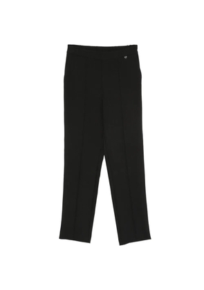 MY TWIN pressed-crease bootcut trousers - Black