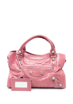 Balenciaga Pre-Owned 2000s medium Giant City leather tote bag - Pink