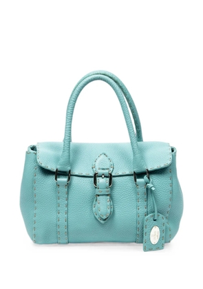 Fendi Pre-Owned mini Linda leather tote bag - Blue