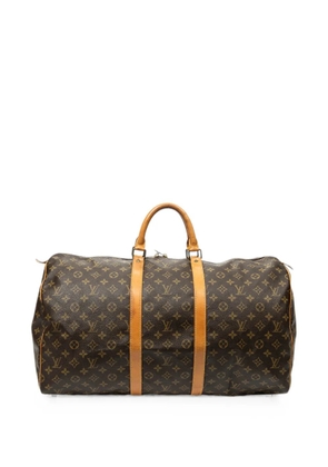 Louis Vuitton Pre-Owned 55 Keepall Monogram-pattern tote bag - Brown