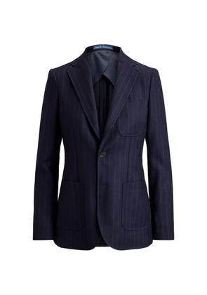 Polo Ralph Lauren pinstripe patch-pocket jacket - Blue
