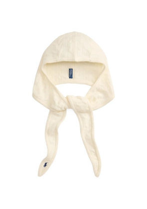 Polo Ralph Lauren cable-knit Pony snood - White