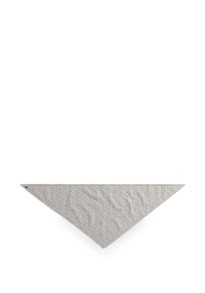 Polo Ralph Lauren cable-knit triangle scarf - Grey