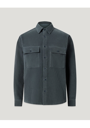 Belstaff Men's Ravine Cotton Corduroy Petrol Size 2xl