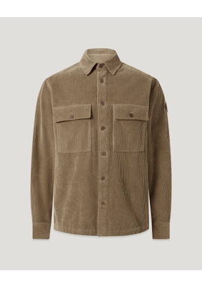 Belstaff Men's Ravine Cotton Corduroy Dusty Taupe Size 2xl