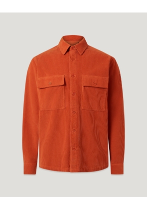 Belstaff Men's Ravine Cotton Corduroy Burnt Orange Size 2xl
