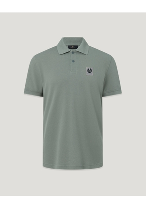 Belstaff Men's Polo Cotton Pique Atlantic Grey Size 2xl