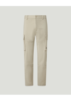 Belstaff Men's Route Cargo Cotton Twill Pale Stone Size 30