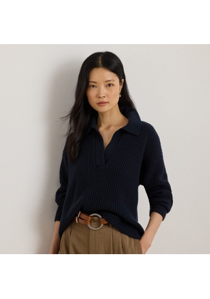Wool-Blend Polo Jumper